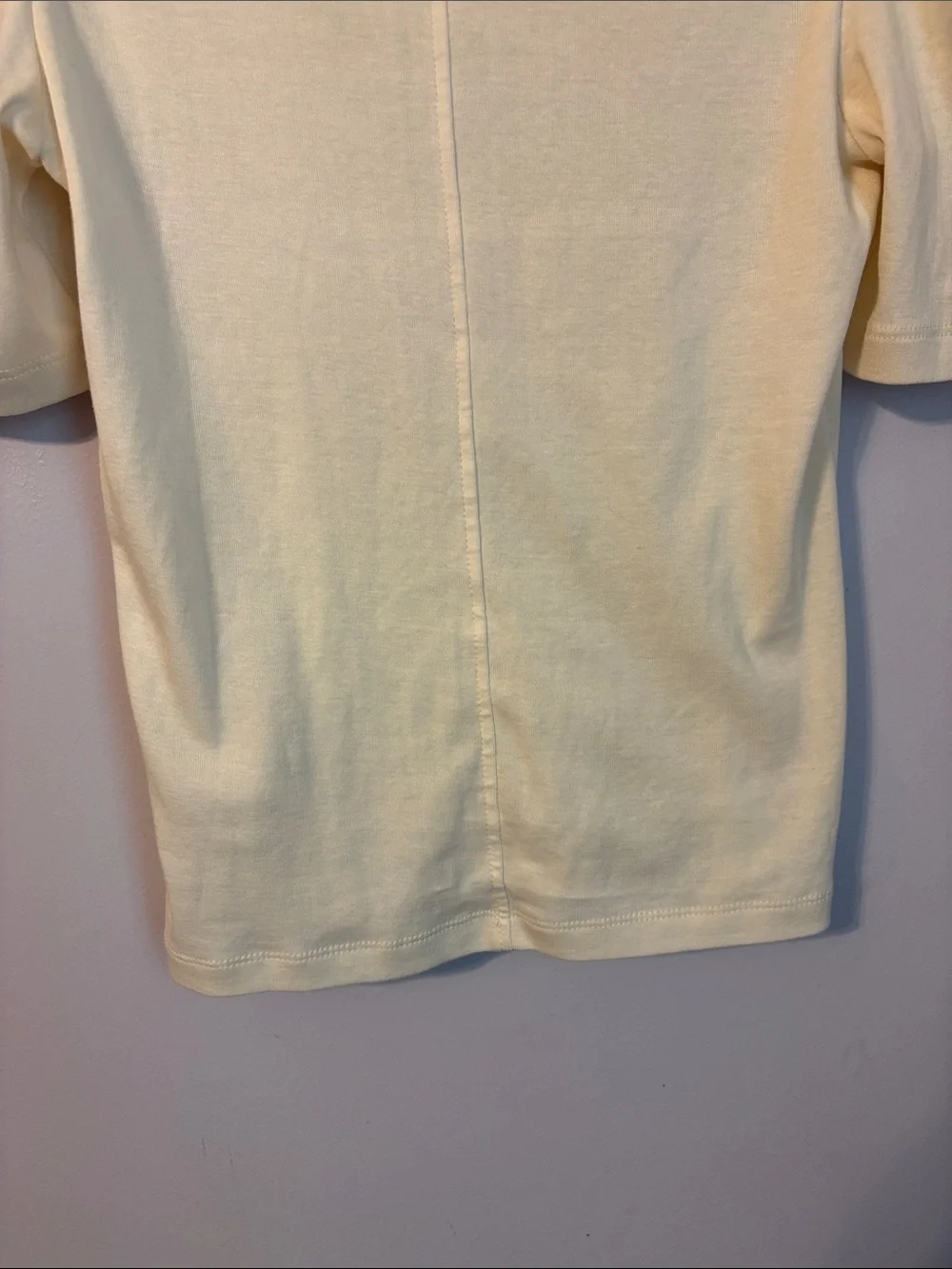 Madewell Puff-Sleeve Scoop Neck T-Shirt in Vintage Ivory size XXS